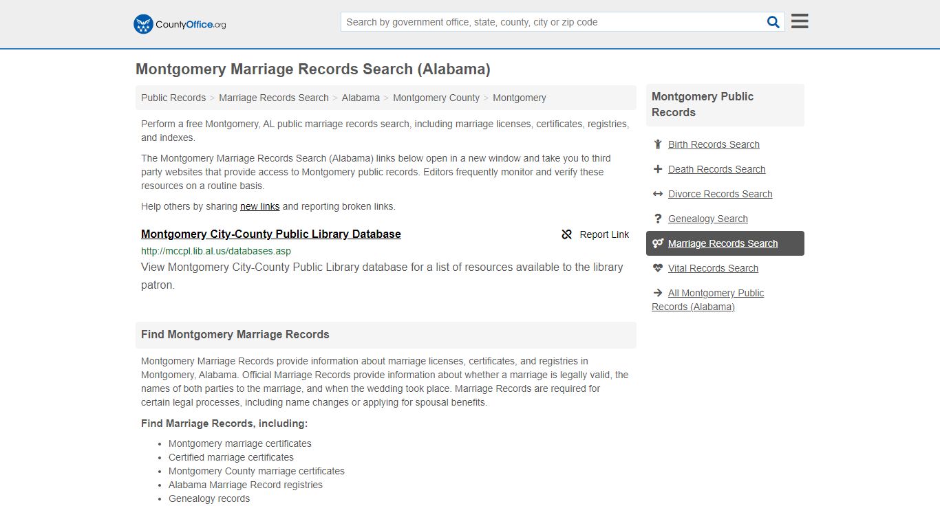 Marriage Records Search - Montgomery, AL (Marriage ...